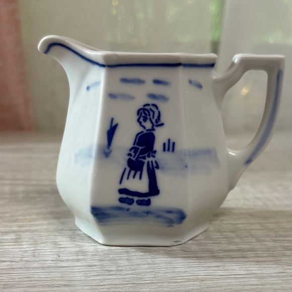 Other - Creamer Bavarian Blue and White Signed Numbered Germany